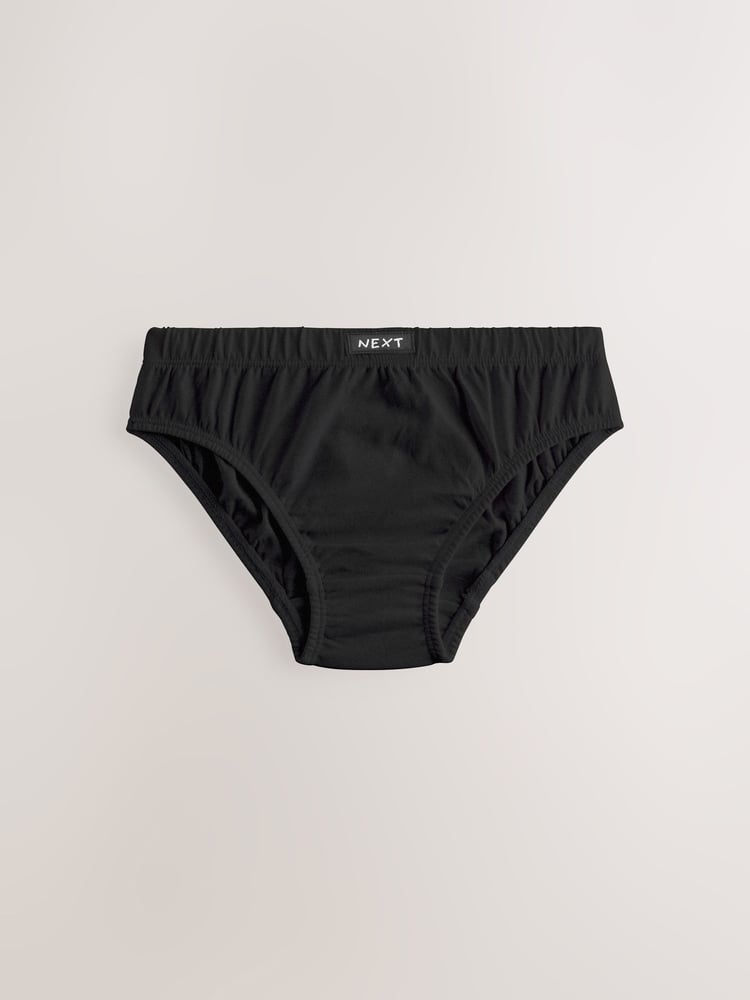 Black 100% Cotton Briefs 7 Pack (1.5-16yrs) - Image 2 of 5