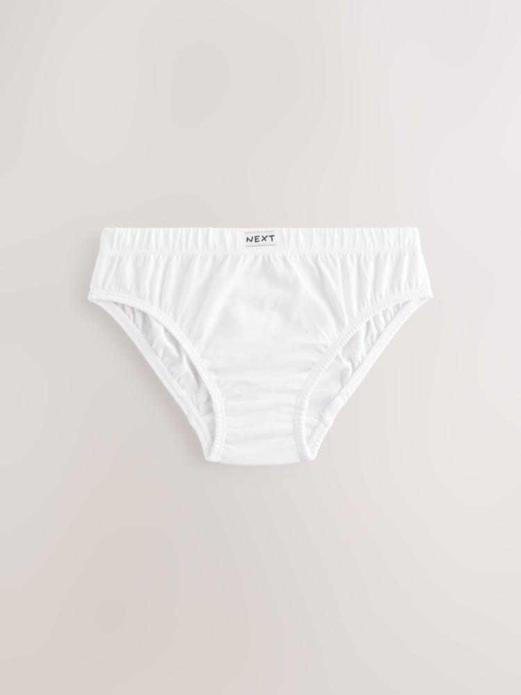 White 100% Cotton Briefs 10 Pack (1.5-16yrs) - Image 2 of 5