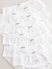 White 100% Cotton Briefs 10 Pack (1.5-16yrs) - Image 5 of 5