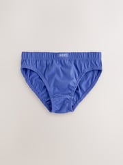 Blue/Grey 100% Cotton Briefs 10 Pack (1.5-16yrs) - Image 11 of 14