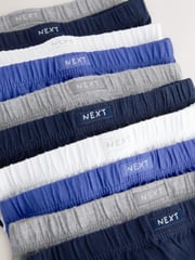 Blue/Grey 100% Cotton Briefs 10 Pack (1.5-16yrs) - Image 13 of 14