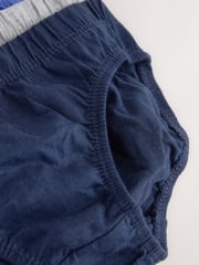 Blue/Grey 100% Cotton Briefs 10 Pack (1.5-16yrs) - Image 14 of 14
