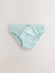 Green/Blue 100% Cotton Briefs 7 Pack (1.5-16yrs) - Image 3 of 11