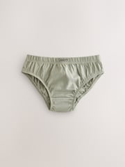 Green/Blue 100% Cotton Briefs 7 Pack (1.5-16yrs) - Image 5 of 11