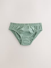 Green/Blue 100% Cotton Briefs 7 Pack (1.5-16yrs) - Image 7 of 11