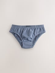 Green/Blue 100% Cotton Briefs 7 Pack (1.5-16yrs) - Image 8 of 11