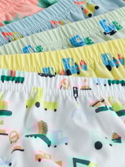Bright Vehicles 100% Cotton Printed Briefs 5 Pack (1.5-10yrs) - Image 8 of 9