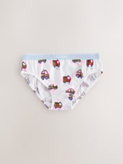 Red/Blue Emergency Vehicles Cotton Briefs 7 Pack (1.5-10yrs) - Image 9 of 11