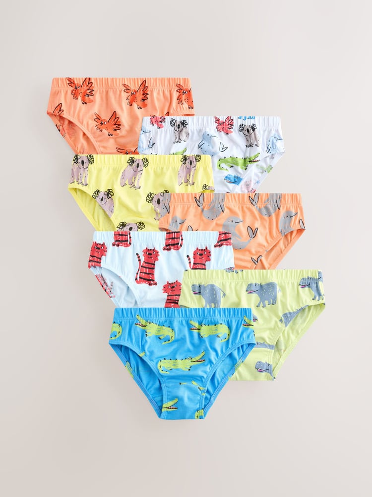 Bright Cotton Briefs 7 Pack (1.5-10yrs) - Image 1 of 11