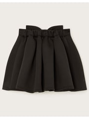 Monsoon Black Scuba Bow Pleated Skirt - Image 3 of 4