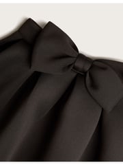 Monsoon Black Scuba Bow Pleated Skirt - Image 4 of 4