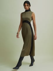 Florere Colourblock Hybrid Knit Midi Dress - Image 1 of 5