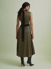 Florere Colourblock Hybrid Knit Midi Dress - Image 3 of 5