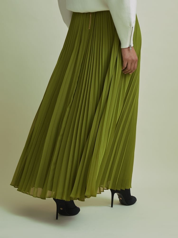Florere Pleated Maxi Skirt - Image 2 of 4