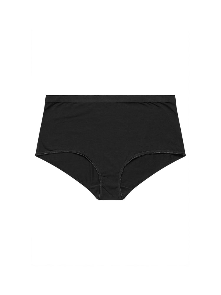 Yours Curve Black Full Briefs 5 Pack With Stretch - Image 9 of 9
