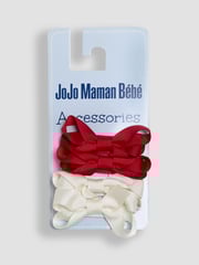 JoJo Maman Bébé Multi Velvet Bows 4 Pack - Image 1 of 3