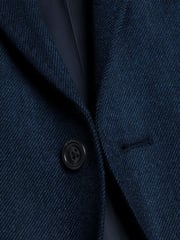 Charles Tyrwhitt Blue Twill Wool Texture Jackets - Image 5 of 5