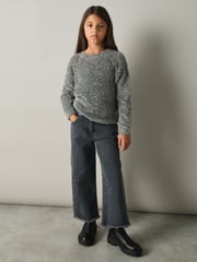 Reiss Silver Theadora 4-9 yrs Tinsel-Yarn Jumper - Image 3 of 4