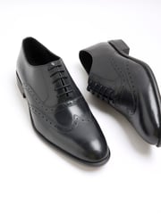River Island Black Lace up Brogue Derby Shoes - Image 4 of 5