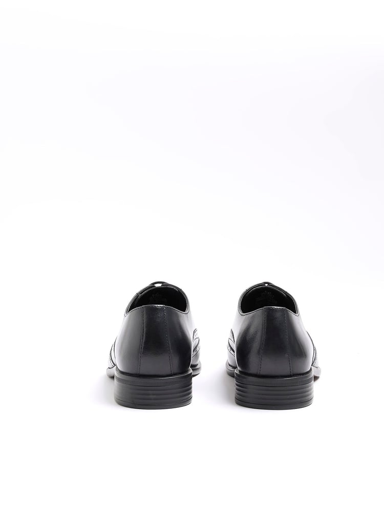 River Island Black Lace up Brogue Derby Shoes - Image 5 of 5