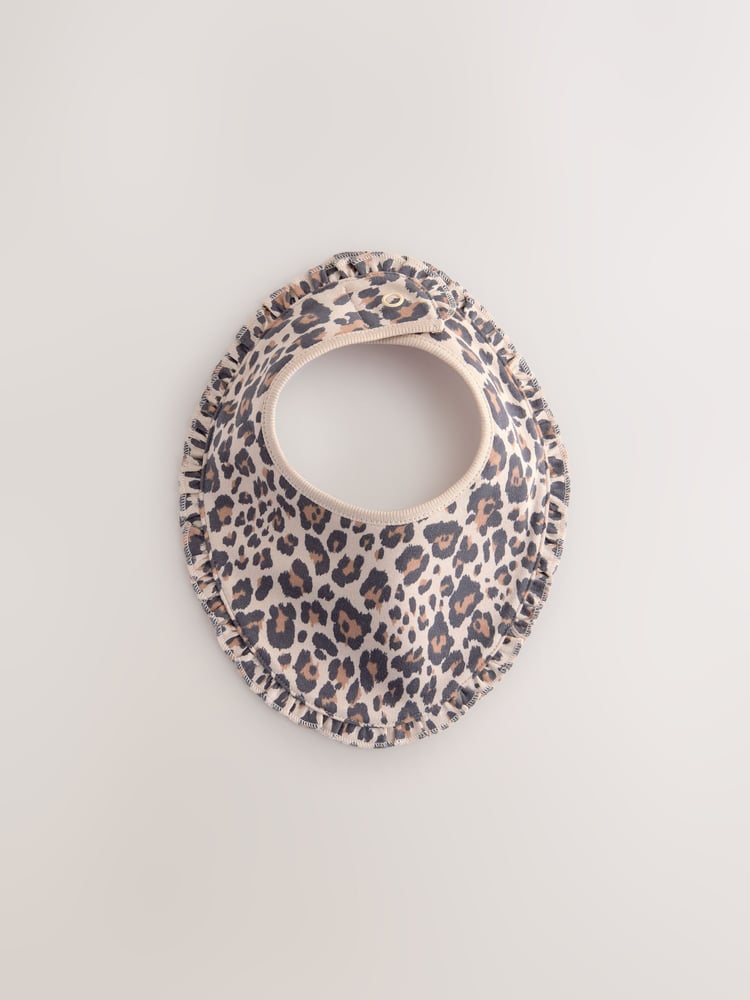Animal Print Baby Turbans and Dribble Bibs 4 Piece Set (0mths-2yrs) - Image 2 of 7