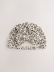 Animal Print Baby Turbans and Dribble Bibs 4 Piece Set (0mths-2yrs) - Image 4 of 7