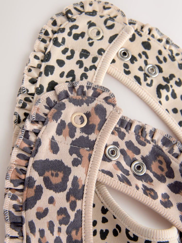 Animal Print Baby Turbans and Dribble Bibs 4 Piece Set (0mths-2yrs) - Image 7 of 7