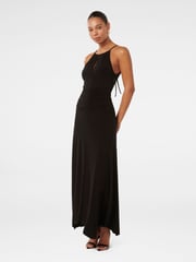 Forever New Black Whitney Gathered Midi Dress - Image 4 of 5