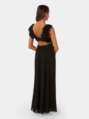 Forever New Black Selena Petite Ruffle Maxi Dress - Image 2 of 4