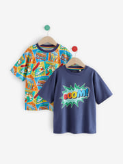 Little Bird by Jools Oliver Multi Short Sleeve Colourful T-Shirts 2 Pack - Image 1 of 8