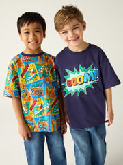 Little Bird by Jools Oliver Multi Short Sleeve Colourful T-Shirts 2 Pack - Image 5 of 8