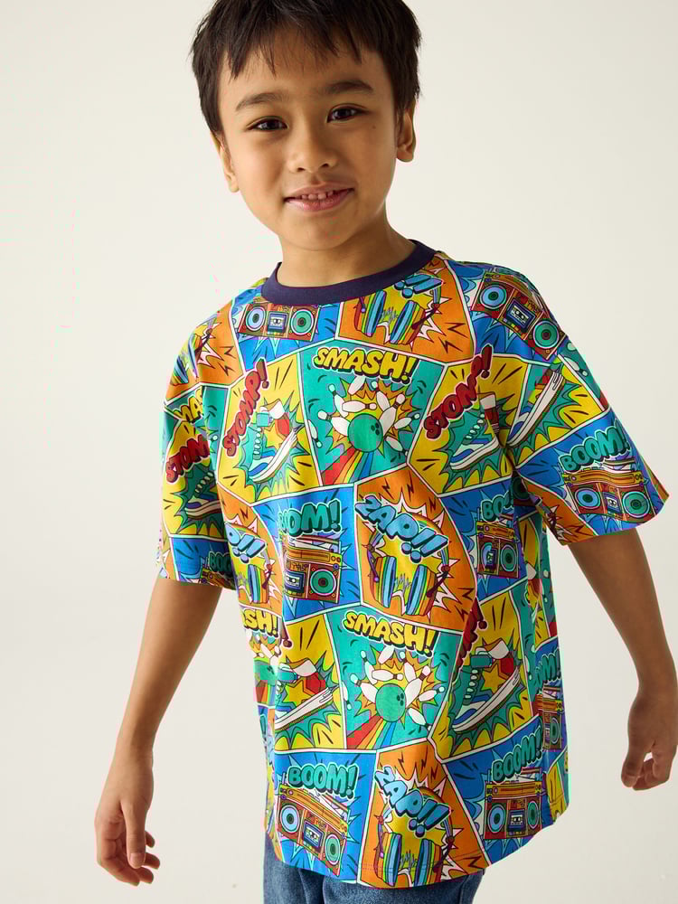 Little Bird by Jools Oliver Multi Short Sleeve Colourful T-Shirts 2 Pack - Image 8 of 8