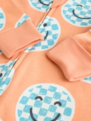 Orange 3 Pack Two Way Zip 100% Cotton Baby Sleepsuits (0mths-3yrs) - Image 10 of 12