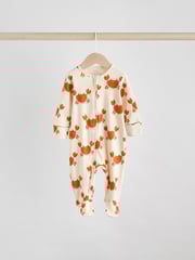 Multi Two Way Zip Baby Sleepsuits 3 Pack (0mths-2yrs) - Image 3 of 12