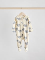 Multi Two Way Zip Baby Sleepsuits 3 Pack (0mths-2yrs) - Image 6 of 12