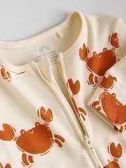 Multi Two Way Zip Baby Sleepsuits 3 Pack (0mths-2yrs) - Image 9 of 12