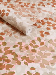 Burnt Orange Forest Floor 10M Wallpaper - Image 3 of 4