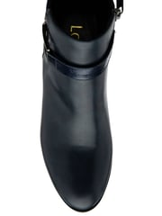 Lotus Blue Patent Lace-Up Ankle Boots - Image 4 of 4