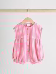 Green and Pink Printed Baby Jersey Rompers 2 Pack - Image 2 of 14