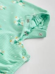 Multi Colour Floral Baby Strappy Rompers 3 Pack - Image 11 of 12
