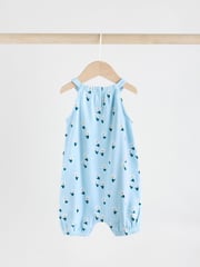 Multi Colour Floral Baby Strappy Rompers 3 Pack - Image 6 of 12