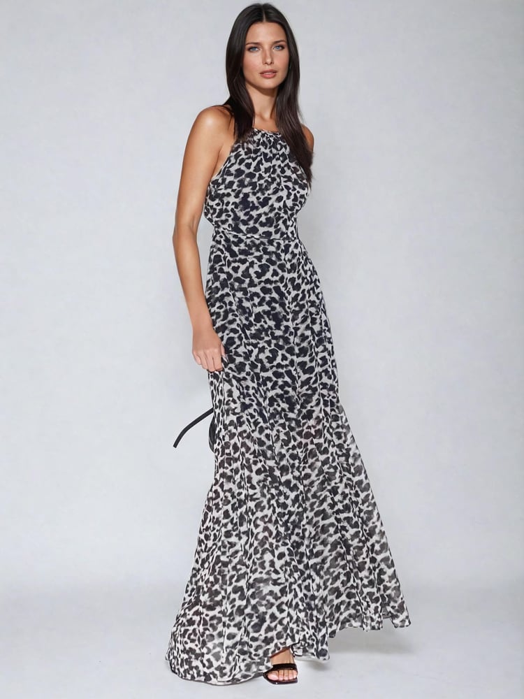Religion Black Open Back Halterneck Ametrine Maxi Dress - Image 2 of 6