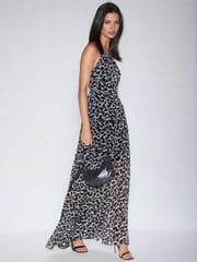 Religion Black Open Back Halterneck Ametrine Maxi Dress - Image 5 of 6