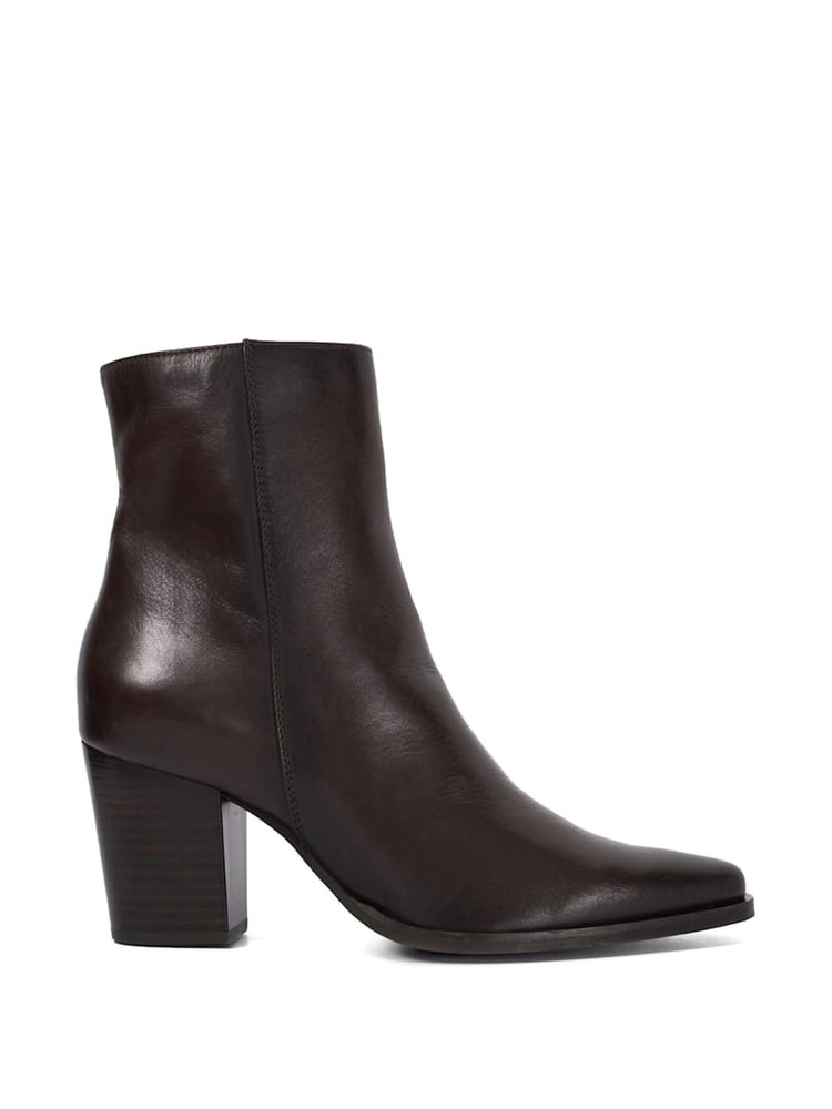 Dune London Tan Brown Paxten Smart Western Ankle Boots - Image 2 of 6
