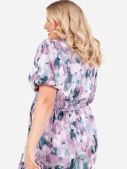 Lovedrobe Shirring Waist Puff Sleeve Midi Dress - Image 4 of 4