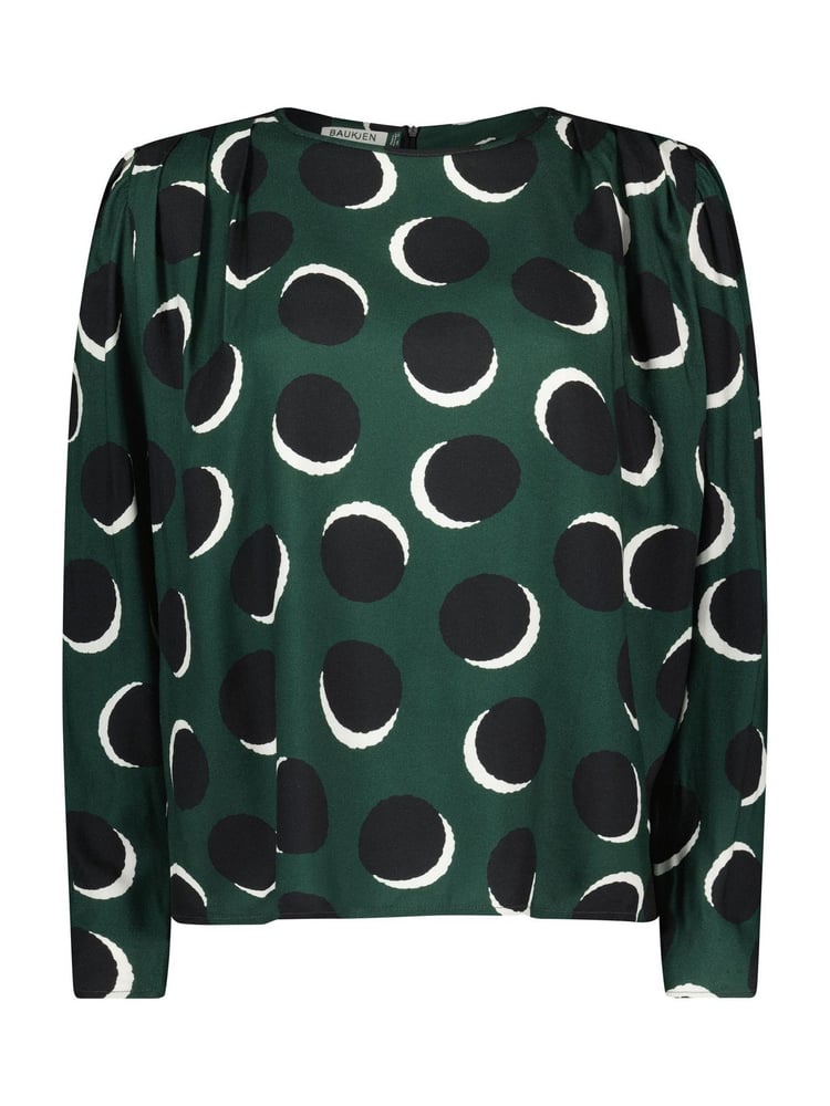 Baukjen Green Dottie Printed Blouse - Image 5 of 5