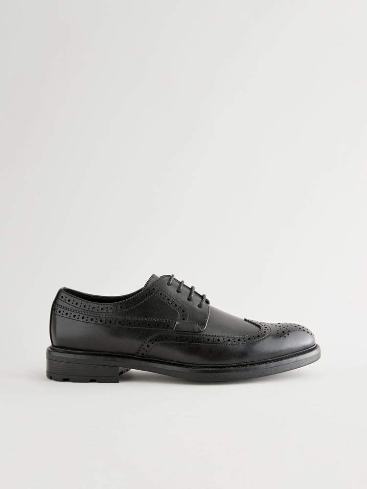 Black Brogue Shoes - Image 2 of 7