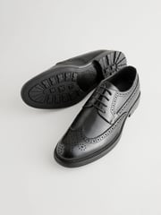Black Brogue Shoes - Image 3 of 7