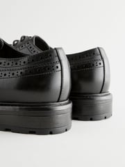 Black Brogue Shoes - Image 4 of 7