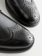 Black Brogue Shoes - Image 5 of 7